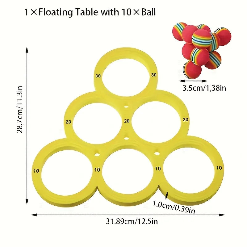 Swimming Pool Toss Game Set – Floating Water Sports Throwing Game Mat for Family, Beach, Backyard, Must Have Summer Outdoor Toys Oasis Select