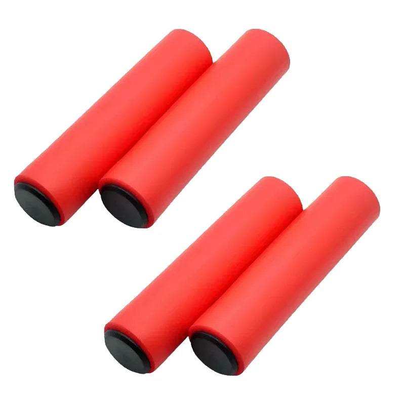 1/2/3 Pairs Bicycle Grips Super Light Silicone Non-Slip Shock AbsorptionType Road Handle Bike bicycles Parts Bmx MTB Cuffs Oasis Select 2Pairs red