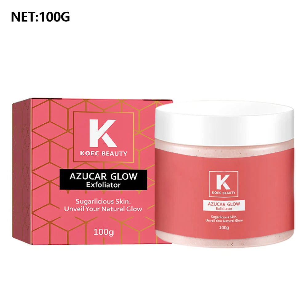Exfoliator Facial Sugar Scrub Exfoliation Hydration Brightening Control Natural Glow Azucar Glow Exfoliator Facial Sugar Scrub Oasis Select