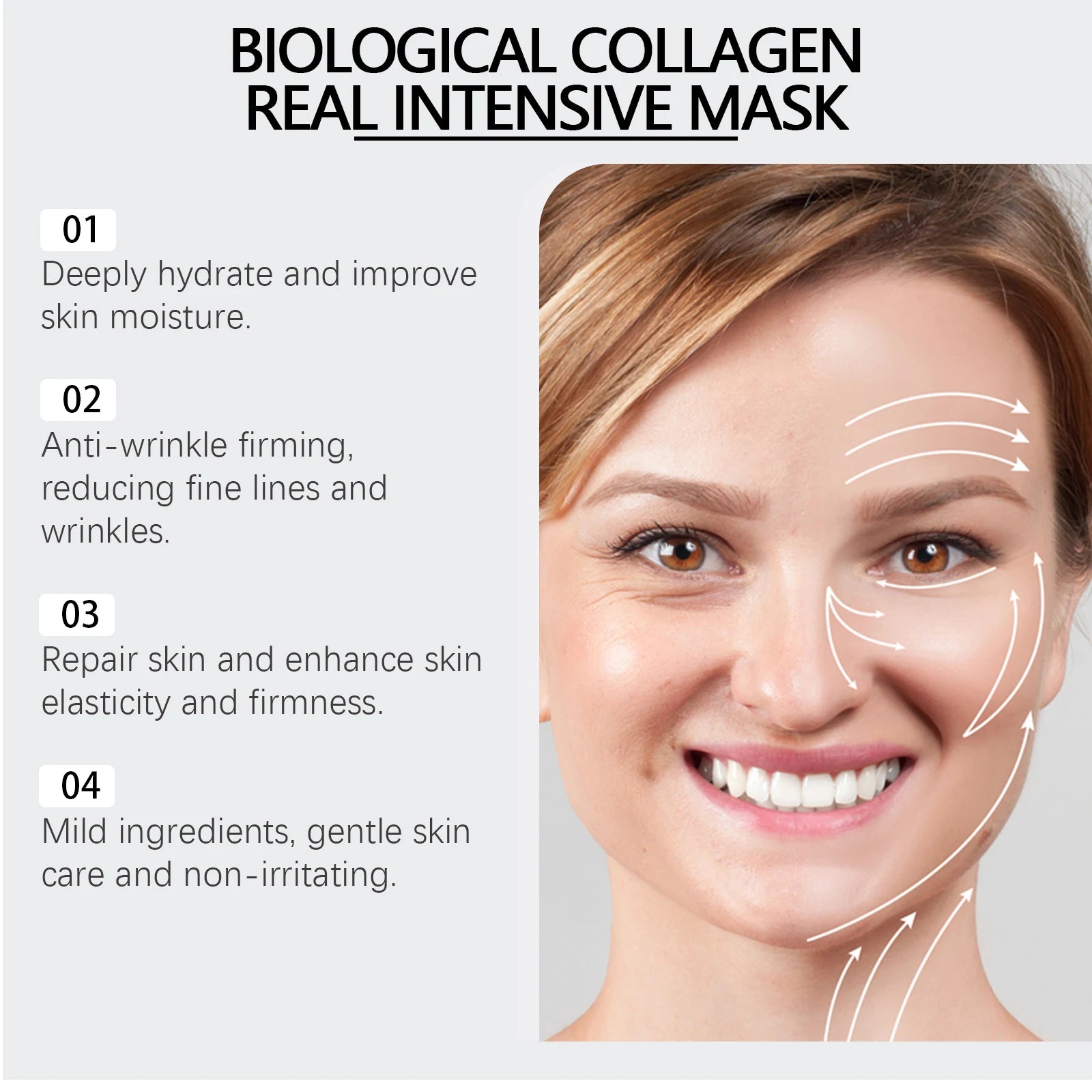 Eelhoe Collagen Face Mask – Firm, Brighten & Hydrate 4-Pack Collagen Face Mask Oasis Select