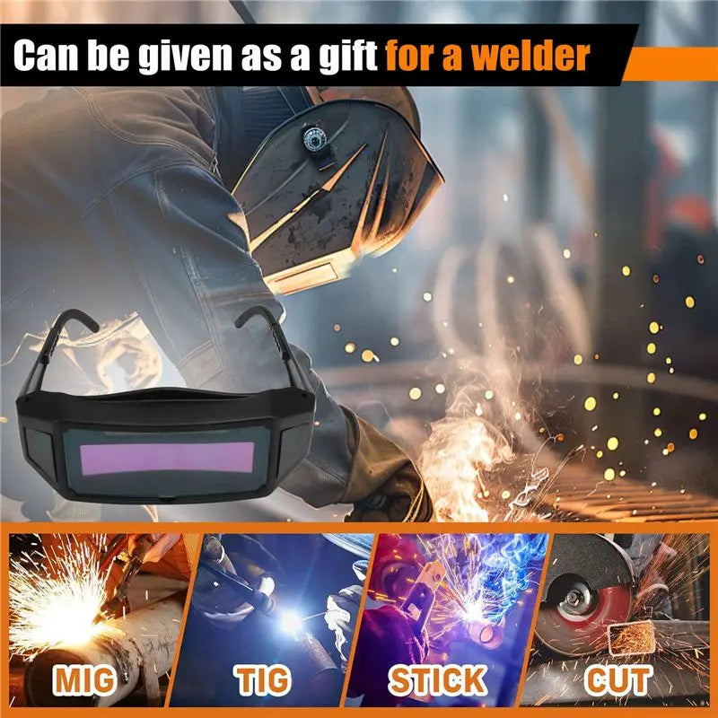 LIKE WISH Welding Glasses Automatic Dimming Welder Protective Glasses Burning Arc Welder Protective Glasses Electric Welding Mas Oasis Select