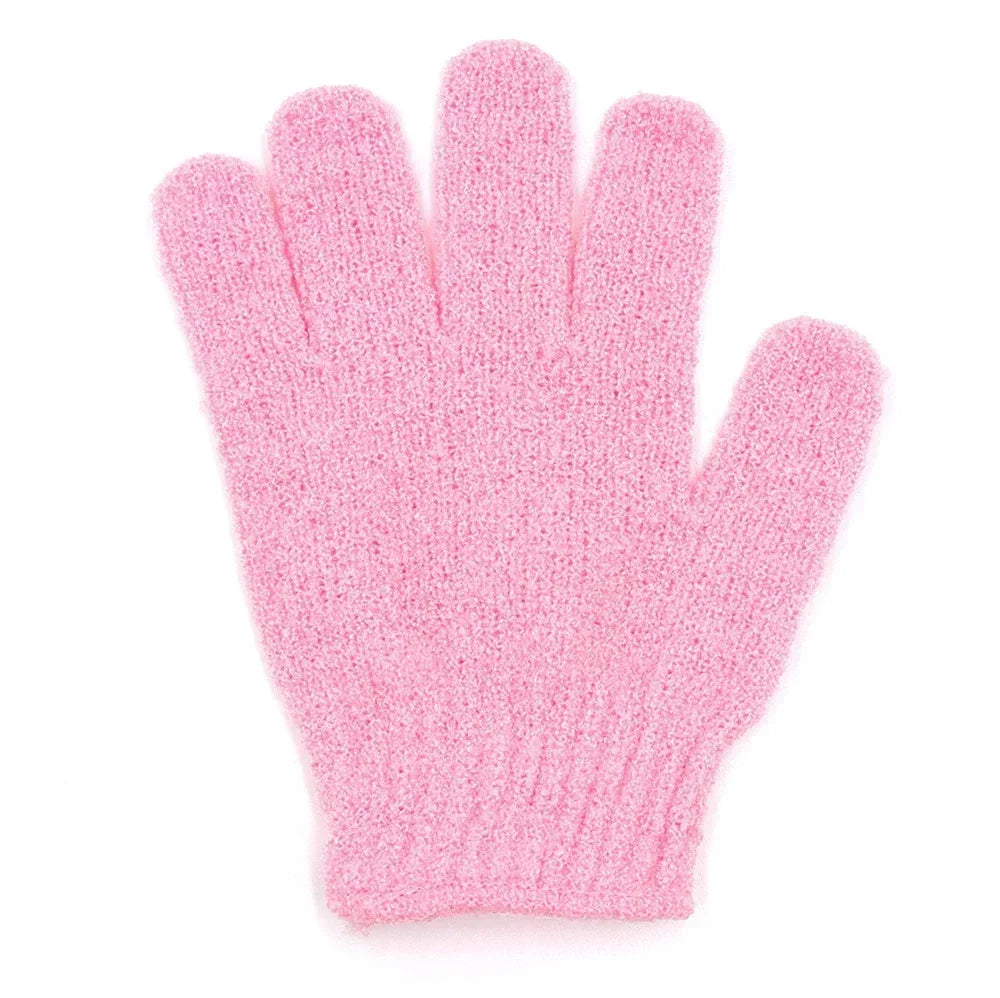 1pcs Bath for Peeling Exfoliating Mitt Glove Scrub Gloves Resistance Wash Skin Moisturizing SPA Foam Body Massage Sponge Oasis Select Pink-1pc