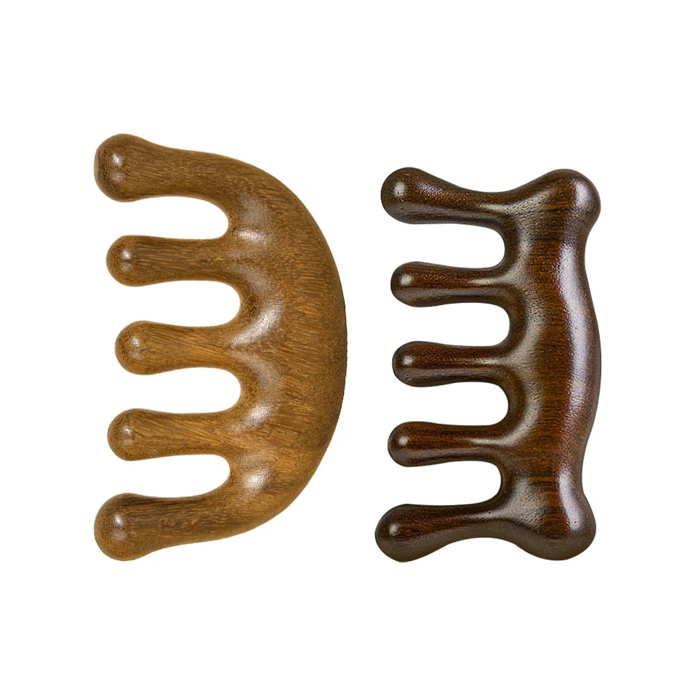 1pc Wooden Scalp Massager Sandalwood Wide Tooth Combs Wood Massage Comb & Sandalwood Comb for Luxurious Hair Care Oasis Select