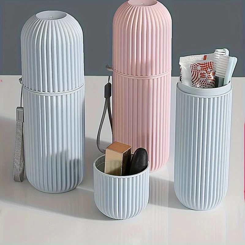 table Toothbrush Protect Holder Cup Case Travel Camping Storage Box Organizer Travel Toiletries Storage Cup New Creat Oasis Select