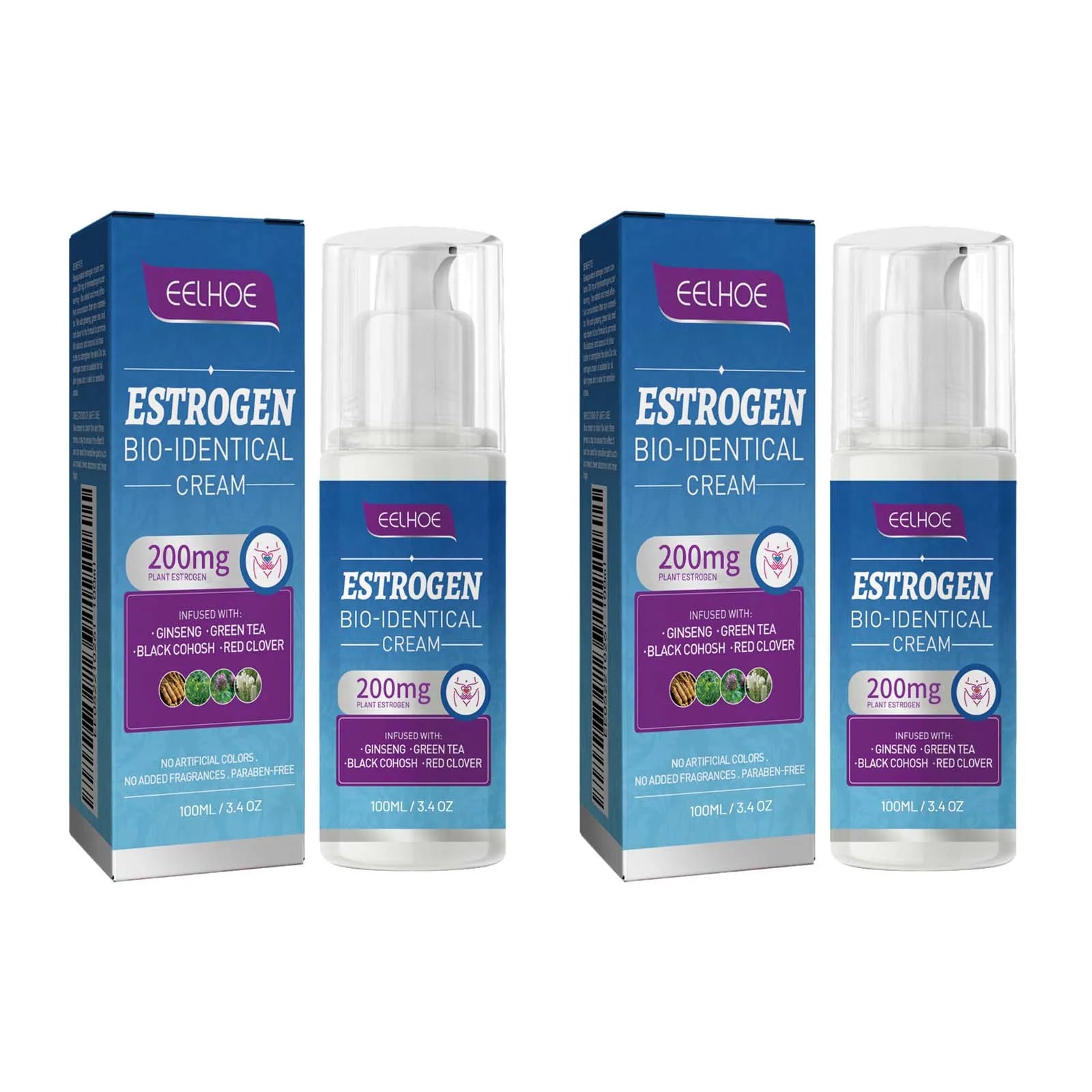 Estrogen Relief Cream for Women Menopause Balancing Hormone Levels Reducing Fatigue Relieve Massage for Health Body Care Oasis Select 2Pcs 100ml Boxed