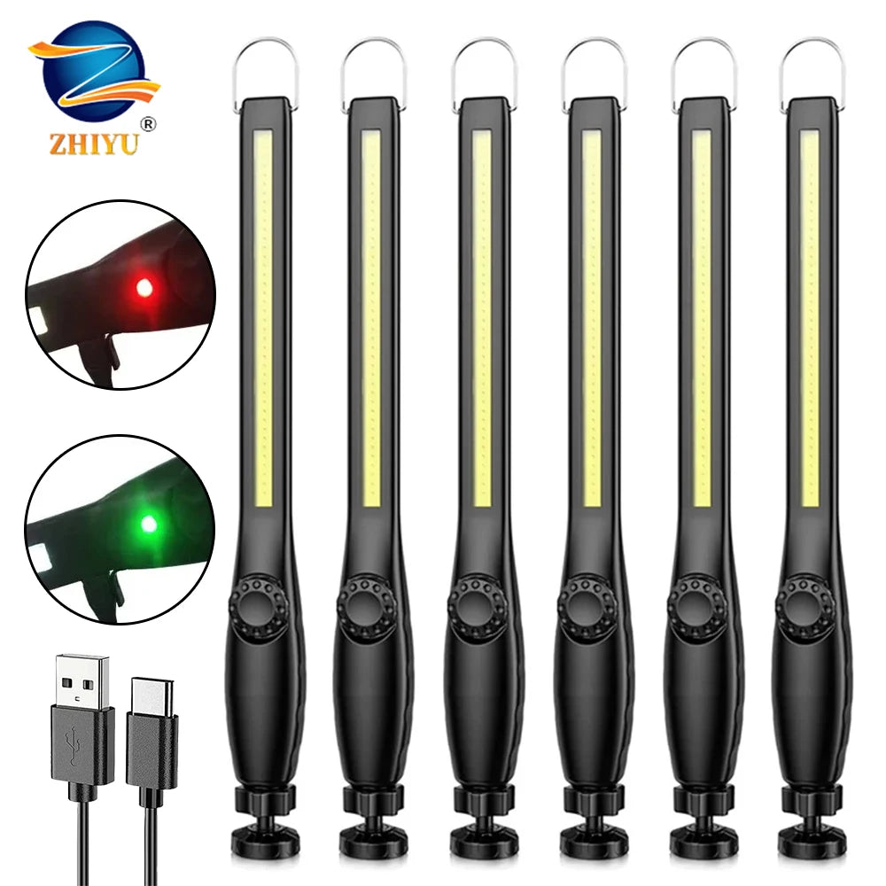 COB LED Magnetic Work Light – USB Rechargeable, 700 Lumens