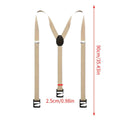 Heavy Duty Suspenders for Men Y-Back Hidden Suspenders Adjustable Fashion Casual Suspenders Pants Braces Y-Back Invisible Belt Oasis Select Khaki