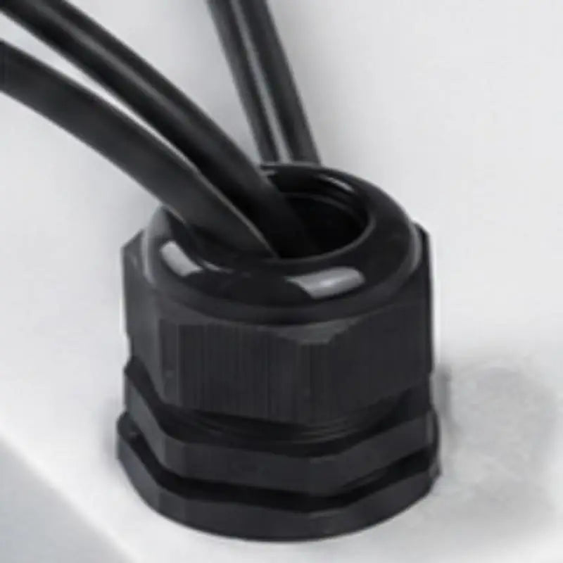 10Pcs Waterproof Cable Gland, IP68 Cable Entry, PG25 Nylon Plastic Connector White & Black for 3-6.5mm Cable Oasis Select 10pcs Black