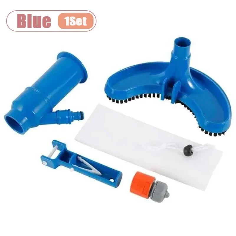 Underwater Vacuum Pool Cleaner Portable Cleaning Tool for Above Ground Inground Swimming Pool Landscape Maintenance Use Oasis Select Blue-1Set