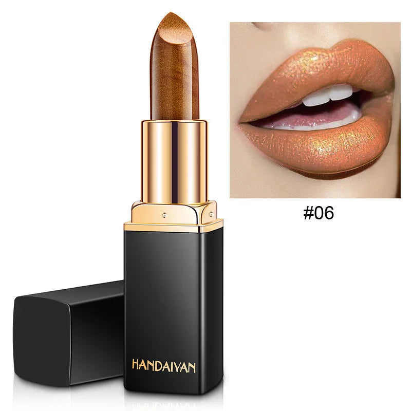 Handaiyan Metallic Color-Changing Lipstick – 9 Shades