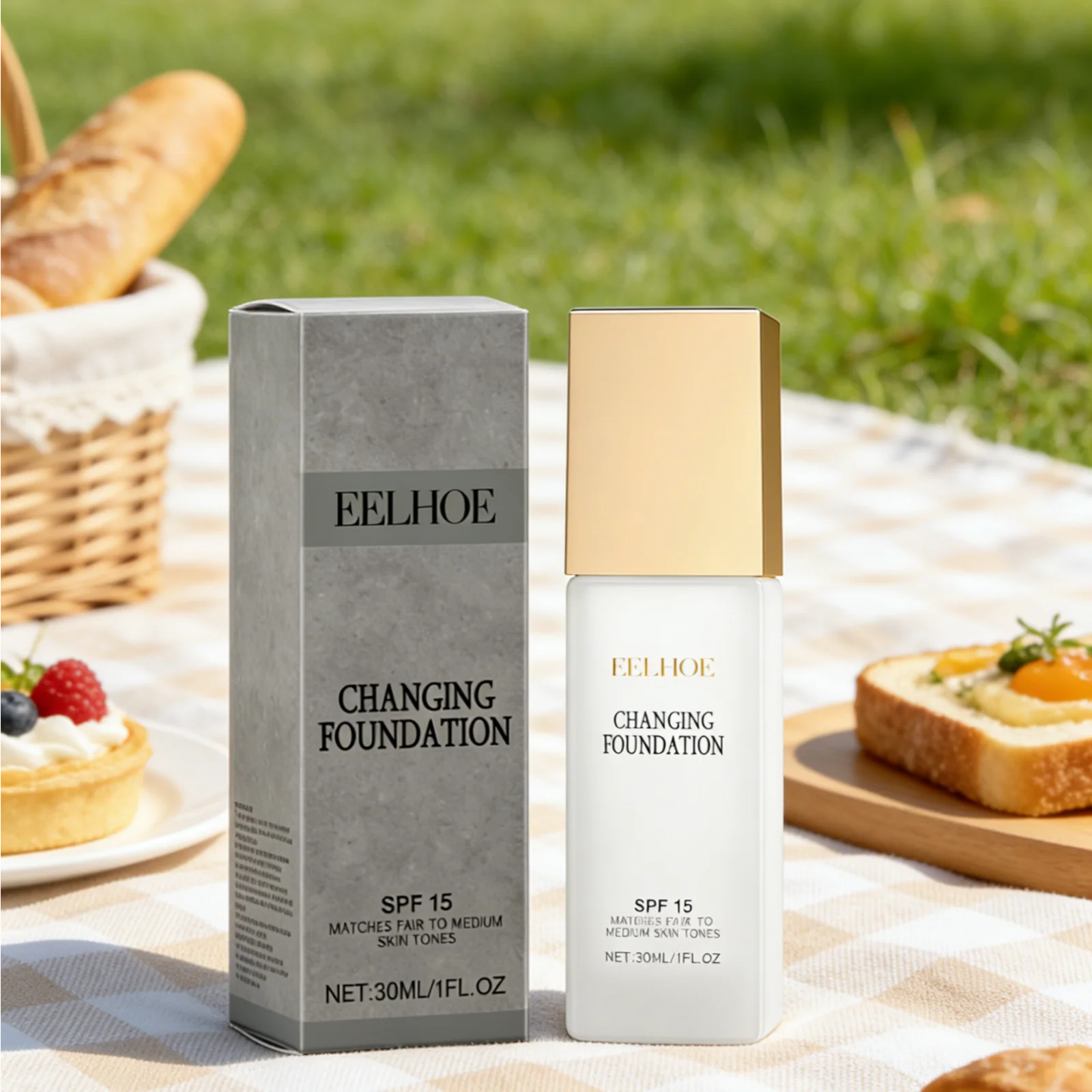 Eelhoe Color-Adapting Foundation – Full Coverage & SPF 30ml Color-Adapting Foundation Oasis Select