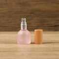 10ml Frosted Glass Refillable Perfume Spray Bottle | Wooden Cap