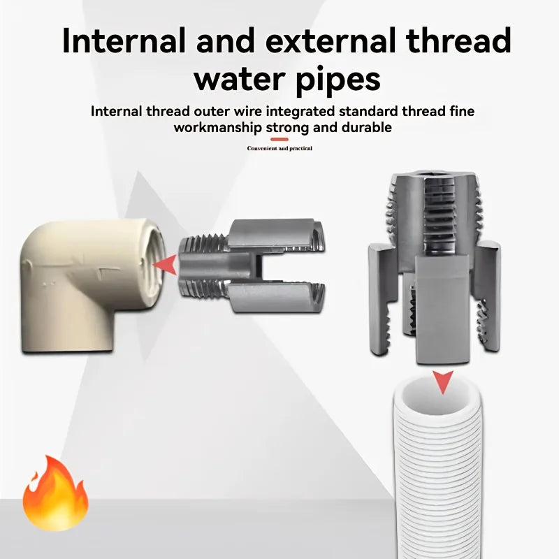 Zimir 1/2" & 3/4" PPR Pipe Tap – Alloy Steel, Anti-Corrosion Pipe Threading Tap Oasis Select