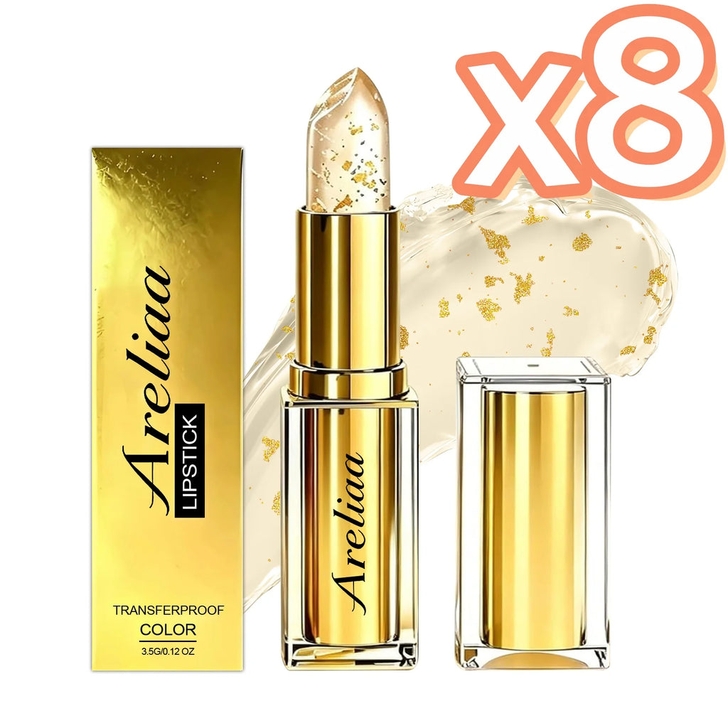 Gold Foil pH Color Changing Lip Balm | Moisturizing Lip Gloss Color Changing Lip Balm Oasis Select 1pc Boxed x 8
