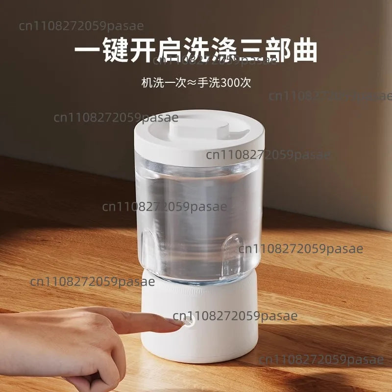 Portable Mini Bucket Washing Machine – USB Wireless Sock Washer