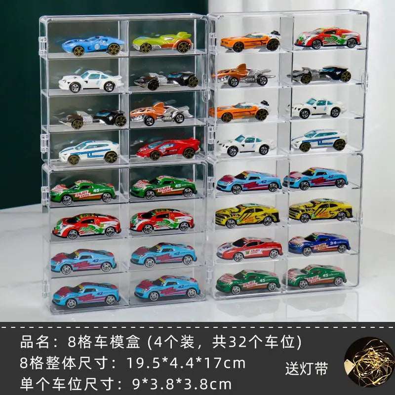 Acrylic Display Storage Cabinet – Dustproof, Stackable 1:64 & 1:32