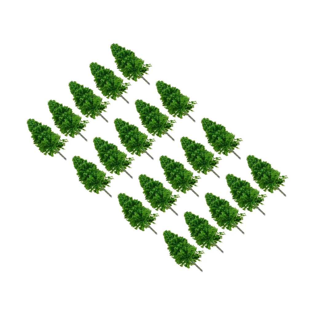 20Pcs Miniature Trees Height 5.4cm Fits for Railway Model Trees,Micro Scene Layout Fits for Decorating Living Rooms,Desktops Oasis Select
