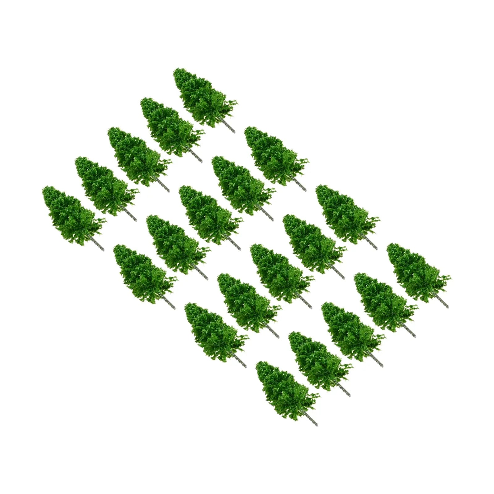 20Pcs Miniature Trees Height 5.4cm Fits for Railway Model Trees,Micro Scene Layout Fits for Decorating Living Rooms,Desktops Oasis Select