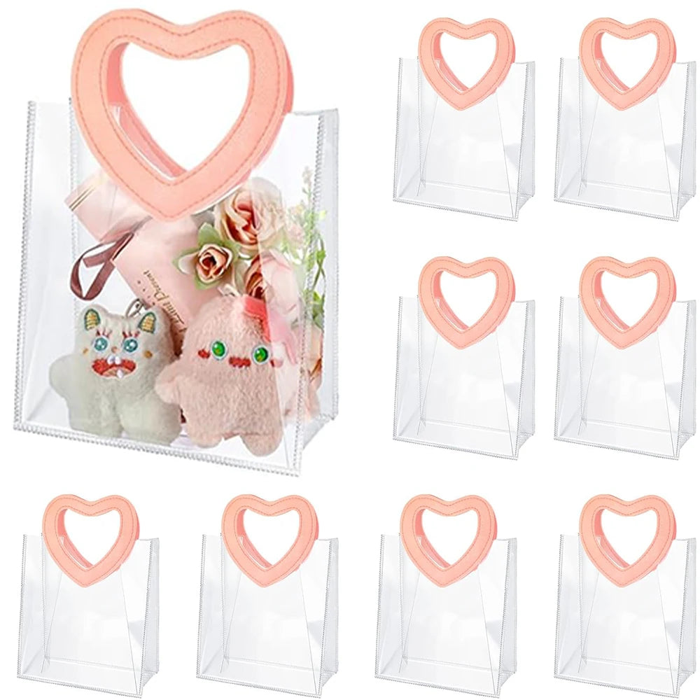 6/12/24 gift bags, high-end heart-shaped handle bag holiday tote bags for parties, New Year weddings Valentine's Day, Christmas Oasis Select