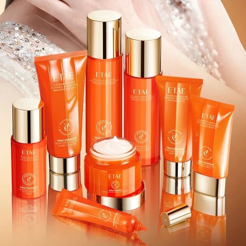 Niacinamide & Vitamin C Hydrating 5-Piece Skincare Set