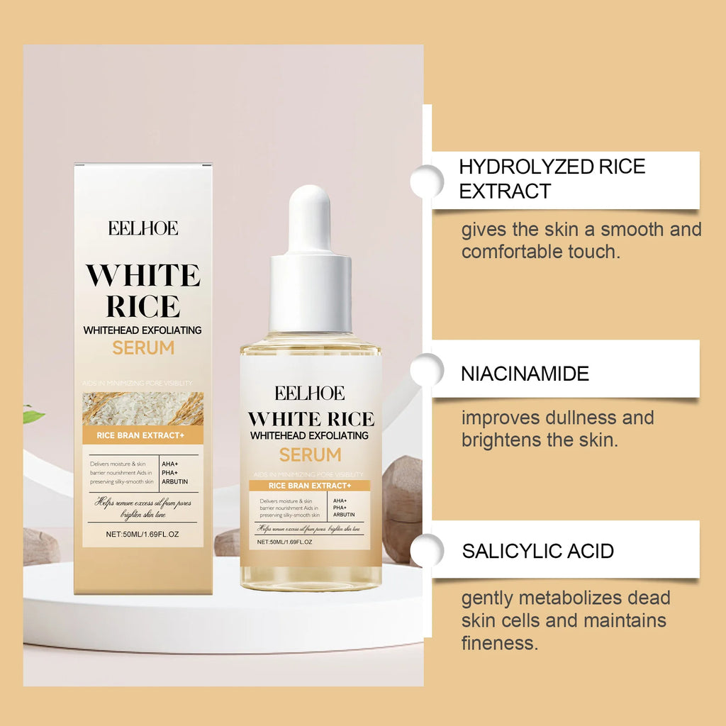 EELHOE Rice Exfoliating Serum Set – BHA, Niacinamide & Brightening Exfoliating Serum Set Oasis Select