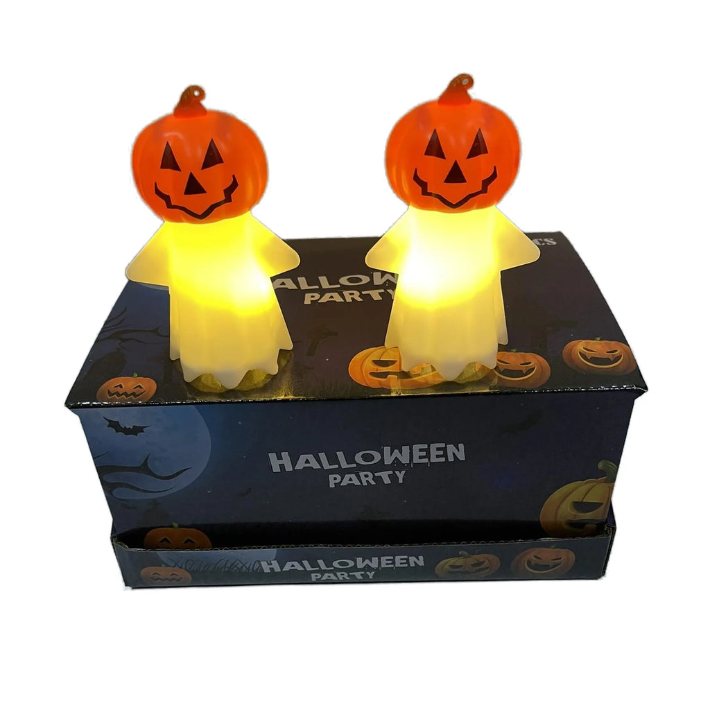 Halloween Glow Warm Yellow Light Glow Pumpkin Ghost Light Cute Ghost Night Light Oasis Select