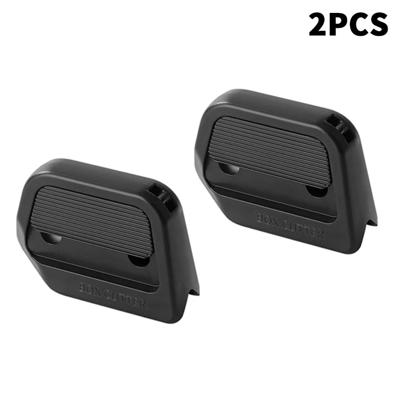 2PCS Automatic Retractable Box Cutter Ceramic Blade Magnetic Safety Portable Opening Tool For Home Offices Warehouses Logistics Oasis Select A1