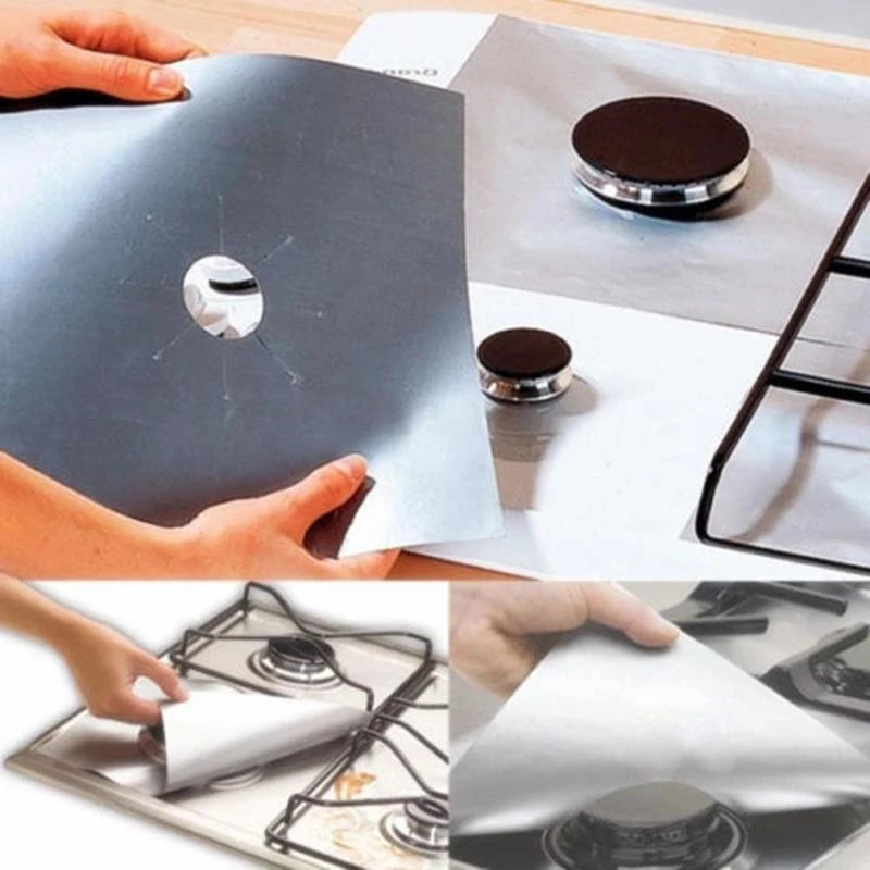 5/15PCS Dirt-resistant Heat Resistant Non-stick Protective Gas Stove Pad Non-stick Reusable Scratch Protector Pads Oasis Select