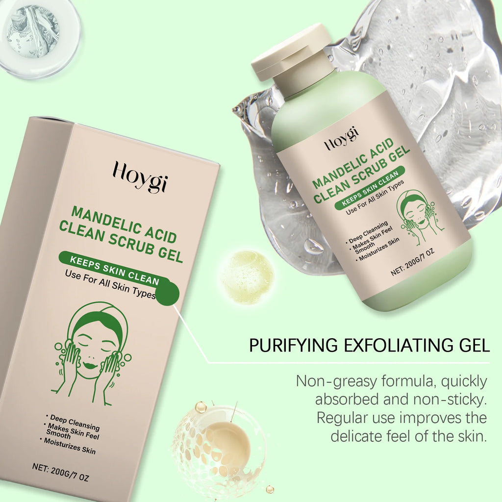 Body Exfoliating Gel, Deeply Cleanses & Moisturizes, Gently Removes Dead Skin, Clears Pores For Smoother Skin Oasis Select