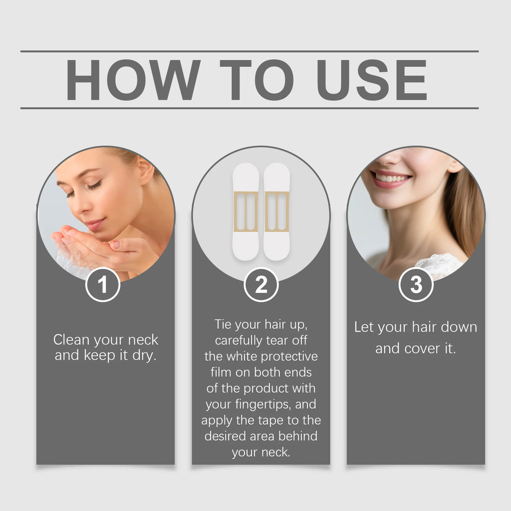 Hyaluronic Acid Neck Lifting Patches Fade Fine Lines Reduce Droop Improve Skin Elasticity Enhance Contour Sense Neck Care Patch Oasis Select