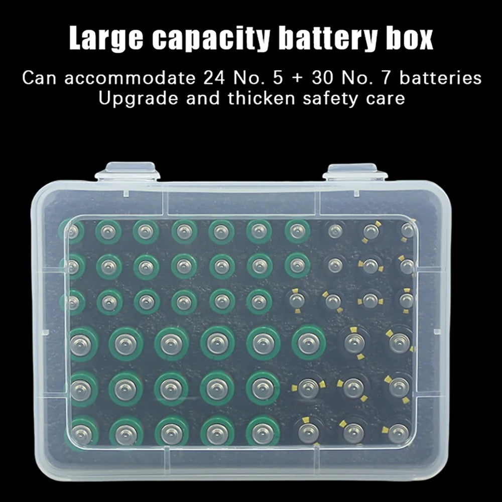 Battery Storage Organizer Holder Holds 54 AA AAA Batteries, Battery Box Case Garage Container,Home Drawer Organization Dispenser Oasis Select