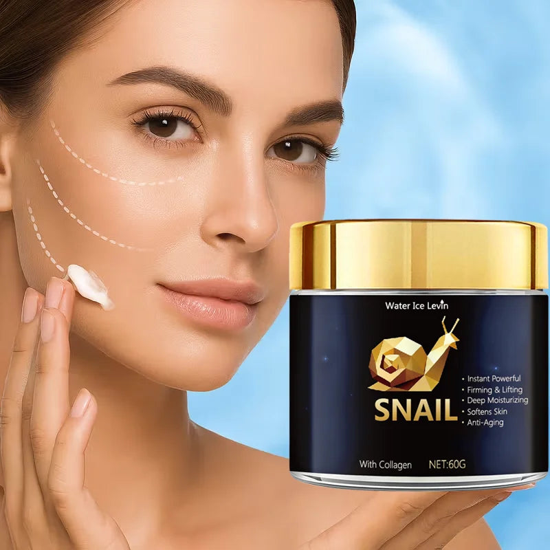 Snail Mucin Cream – Hyaluronic Acid & Collagen Deep Moisture Snail Mucin Moisturiser Oasis Select