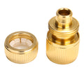 Brass-Coated Hose Adapter, 1/2" Quick Connect Swivel Connector Garden Hose Coupling Systems for Watering Irrigation Oasis Select 1pcs