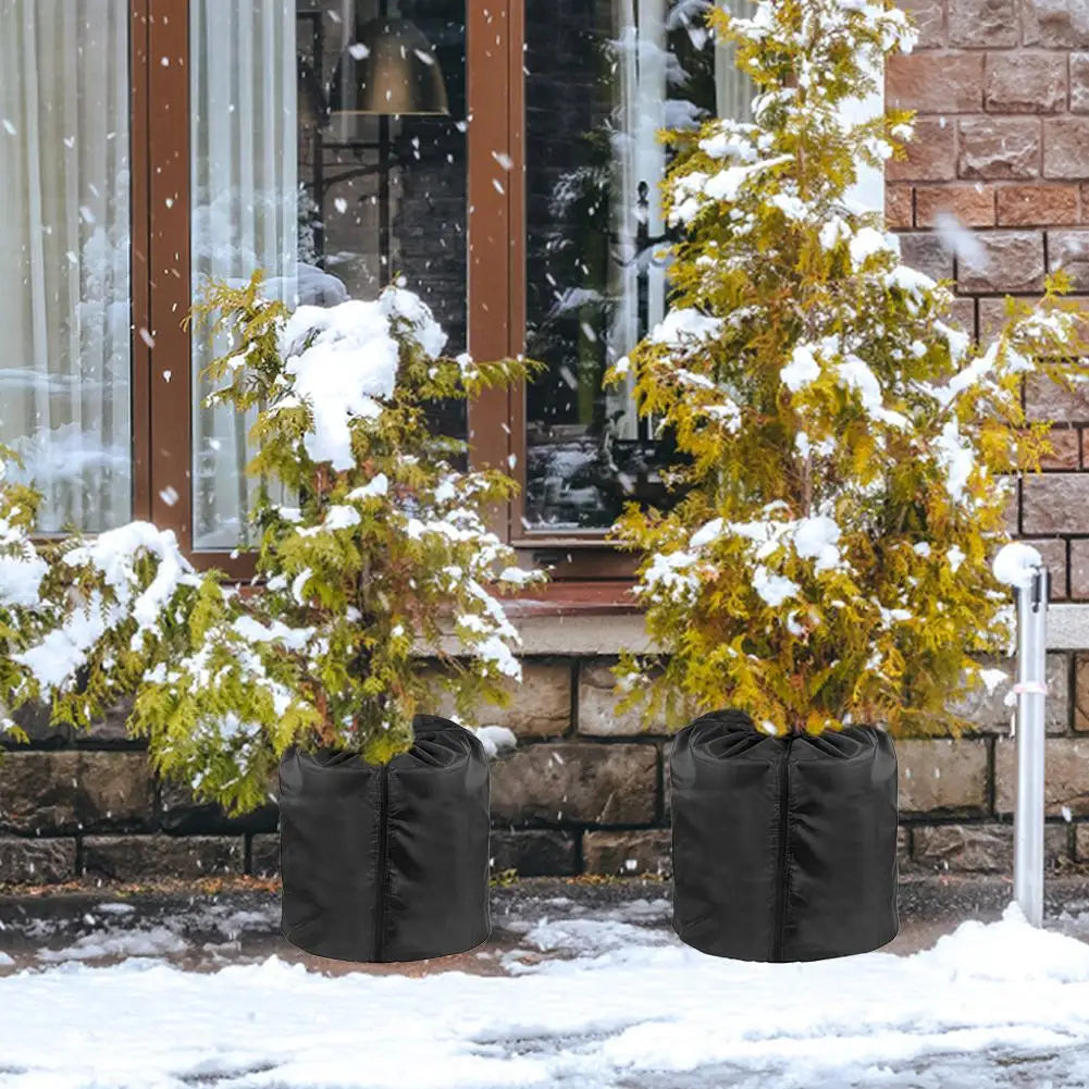 Reusable Winter Plant Frost Cover - Cold Weather Pot Jacket Breathable Bug Proof Insulation for Trees Flower Pots Shrubs Oasis Select
