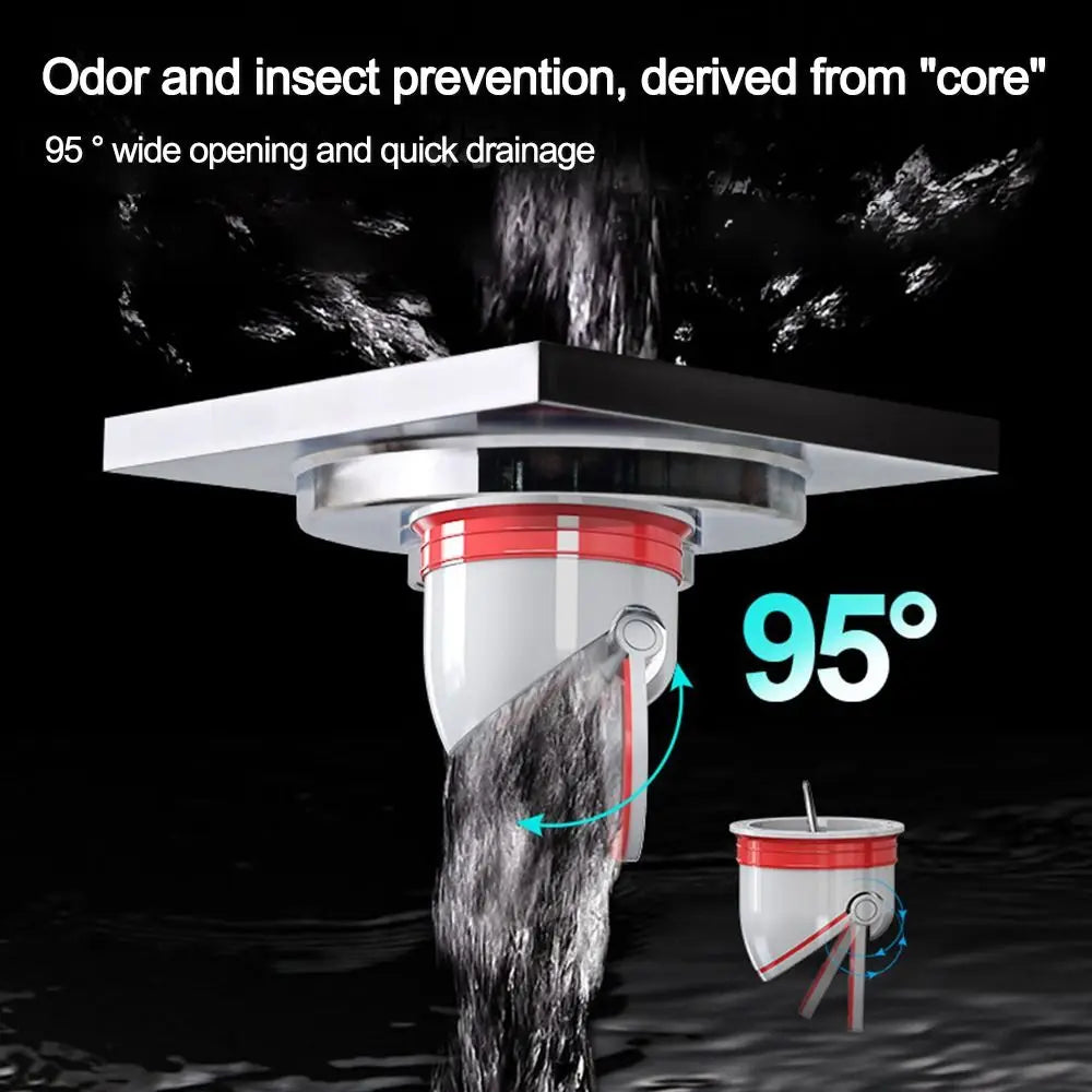 Bathroom Accessories Insect Prevention Shower Drainer One Way Valve Sewer Strainer Plug Anti Odor Floor Drain Drain Cover Oasis Select