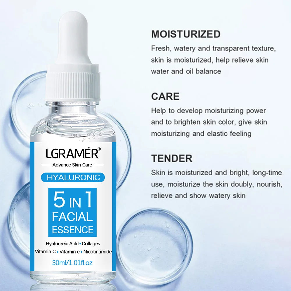 Hyaluronic Acid Facial Essence Deeply Moisturizes and Brightens Skin Tone To Eliminate Dull Facial Essence Korean Skin Product Oasis Select