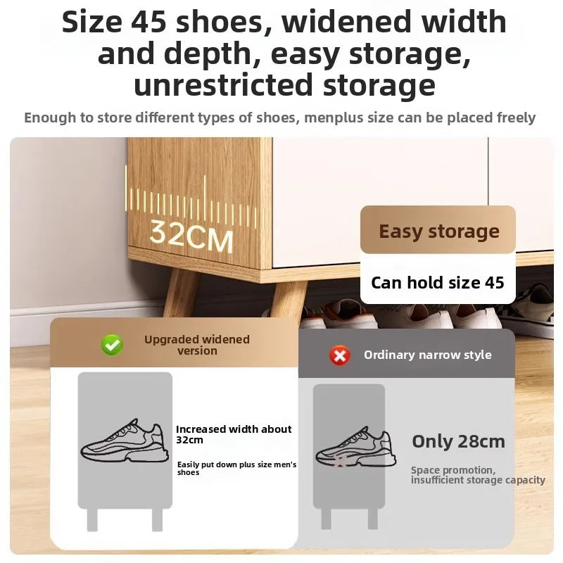 Shoe cabinet, indoor new entry locker at the entrance of the home, integrated storage shoe rack against the wall Oasis Select
