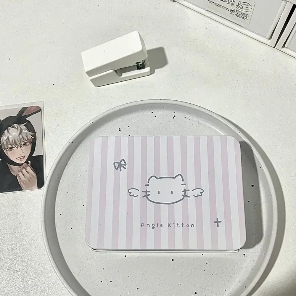 Cartoon Iron Storage Box Big Capacity Small Card Storage Box Desktop Storage School Stationery Kpop Photocards Oasis Select cat3