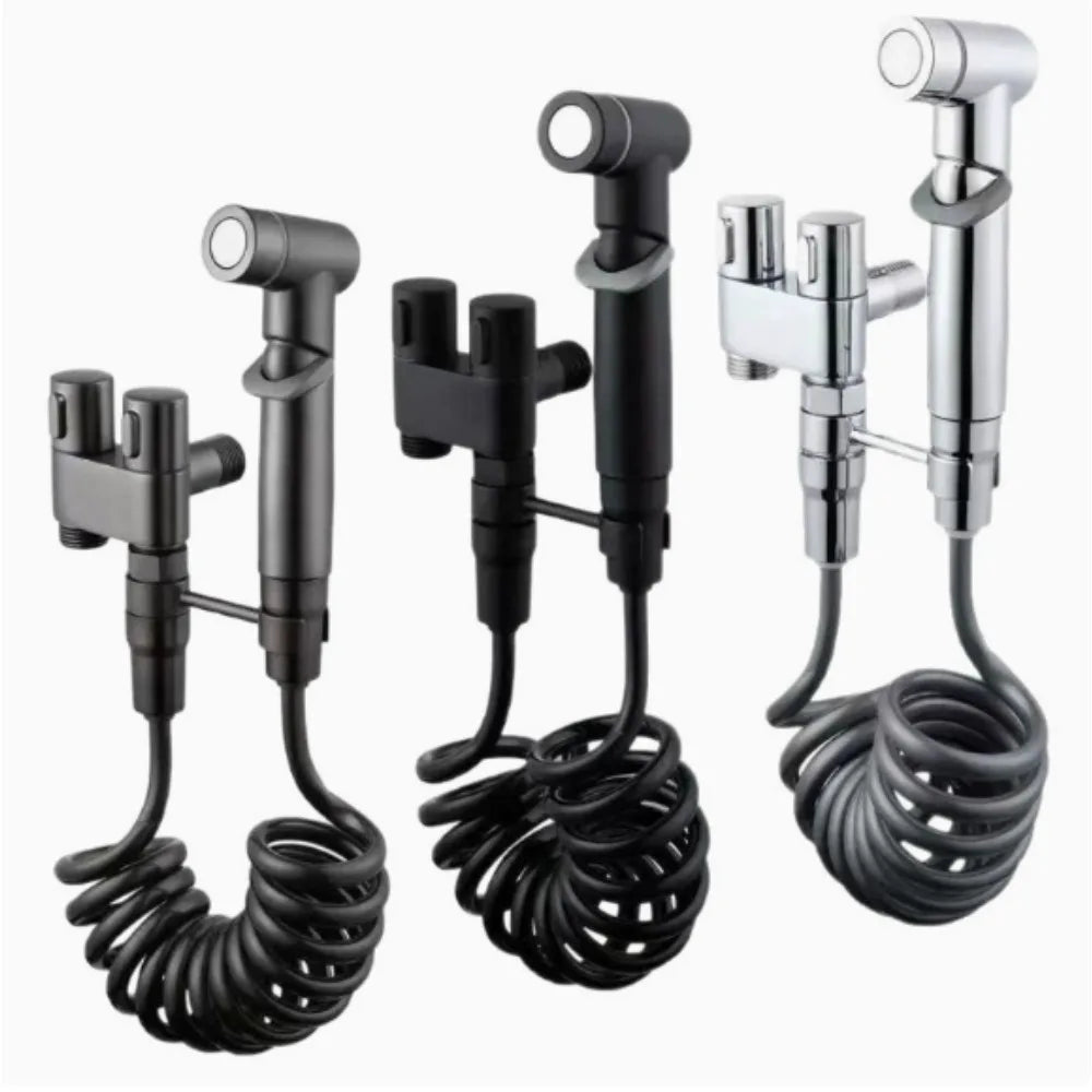 Toilet cleaning bidet set. Cold and hot water toilet accessories. Handheld bathroom cleaner. Anal cleaning device. Oasis Select