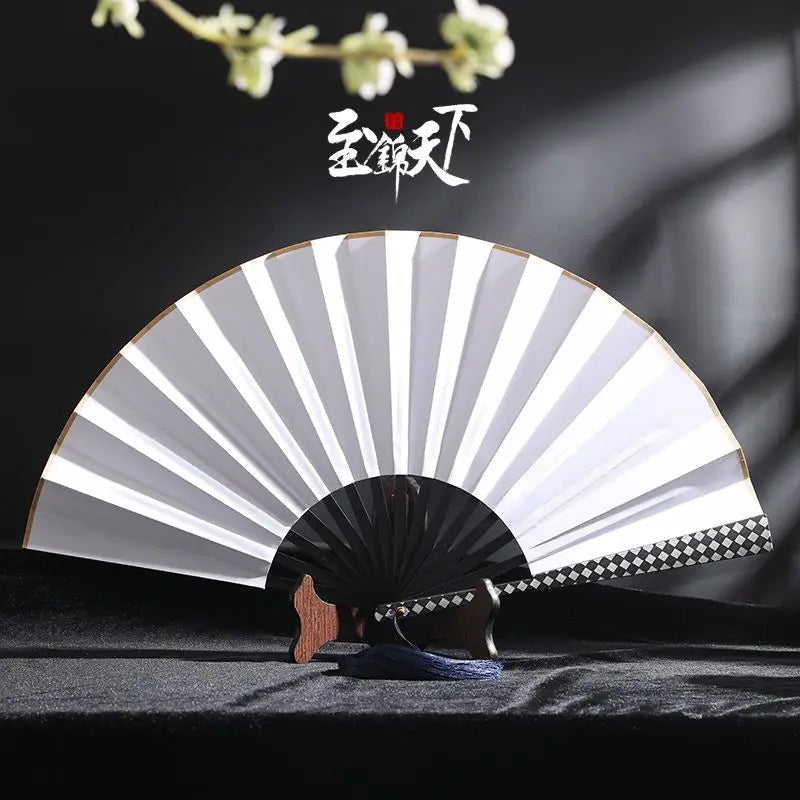 Lightning 10-inch Alloy Metal Fan Chinese Wind Self-defense Kung Fu Fan Classical Silk Cloth Folding Fan Oasis Select C 10 Inches