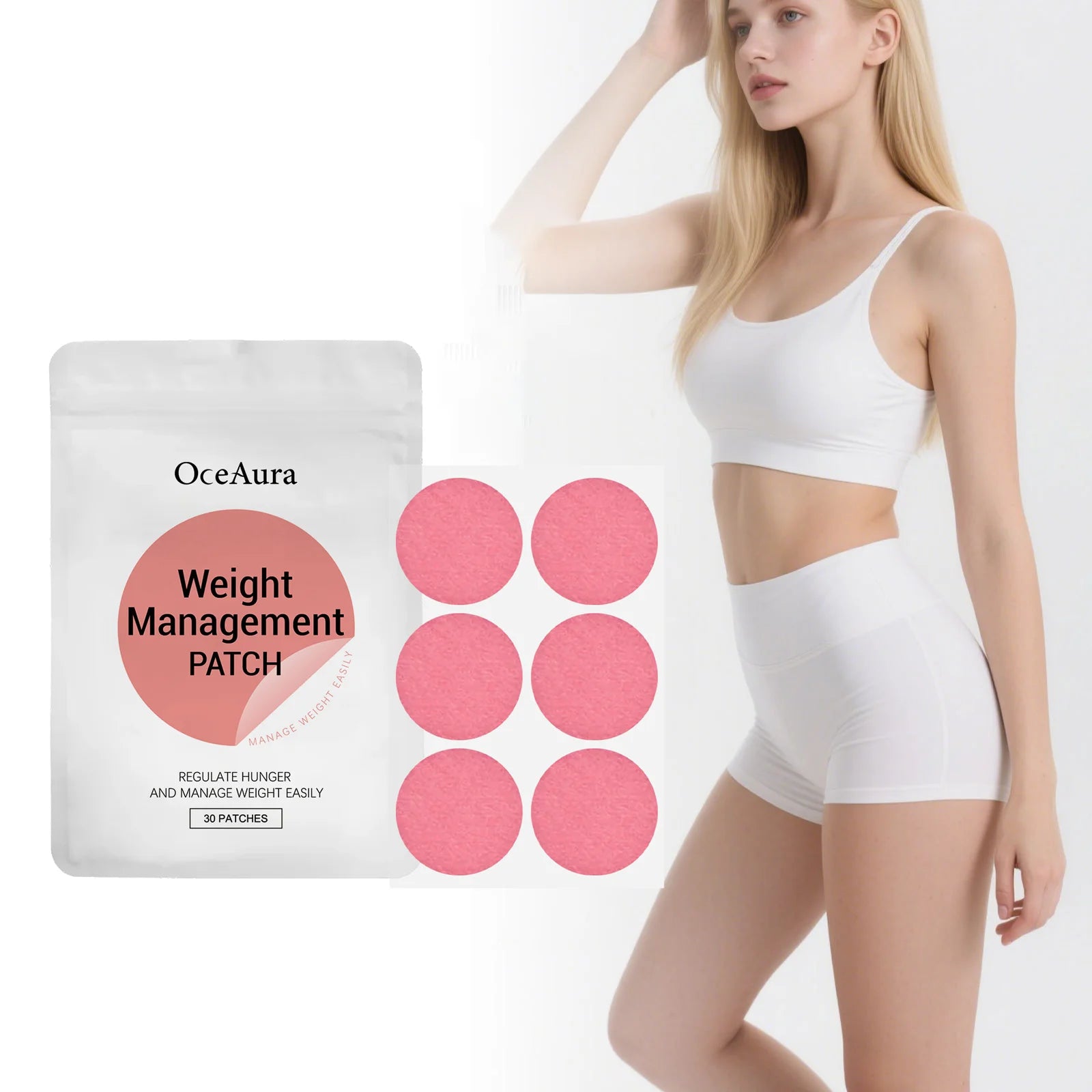 Weight Management Patch Body Slimming Suppressing Appetite Burning Fat Improve Stomach Enhacne Metabolism Weight Loss Patches Oasis Select
