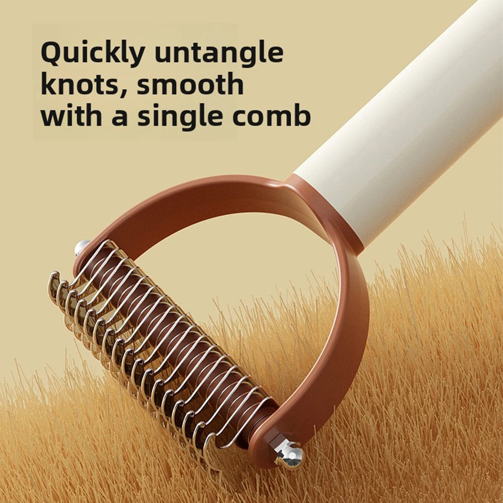 2-in-1 Pet Grooming Brush & Lint Roller for Dogs & Cats