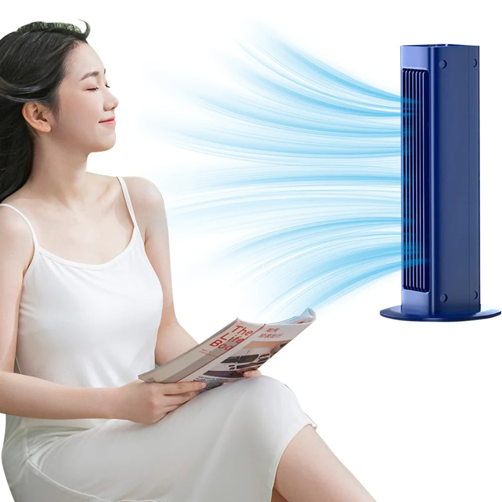 Bladeless Silent Fan 3000mAh Rechargeable – 3-Speed Cooling Bladeless Cooling Fan Oasis Select