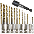 13-Piece HSS Twist Drill Bit Set 1.5–6.5mm | 1/4" Hex Shank Twist Drill Bit Set Oasis Select 13pcs