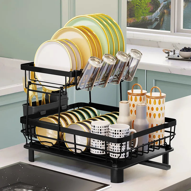 Kitchen Dish Rack Drain Rack Multifunctional Kitchen Shelf Storage Rack Dish Rack Dry Drain Oasis Select