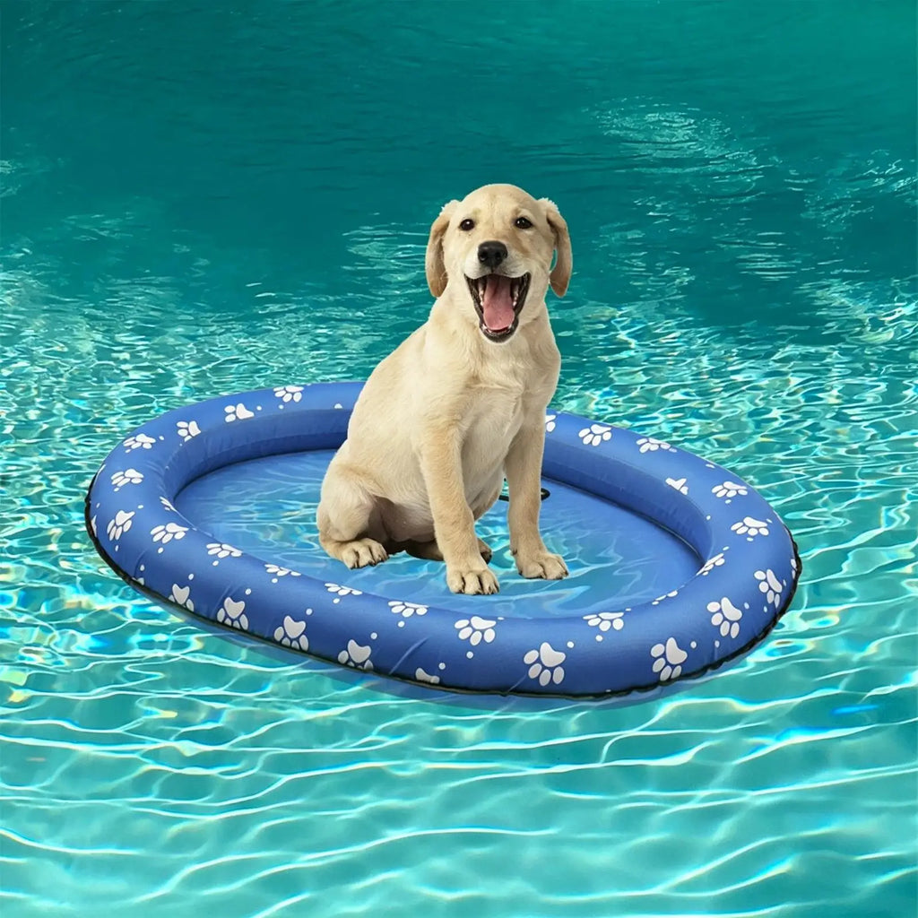 Dog Pool Float Waterproof Inflatable Foldable Raft Summer Lake Dogs Pool Floatie for Small Medium Large Puppy Kitten Outdoor Oasis Select
