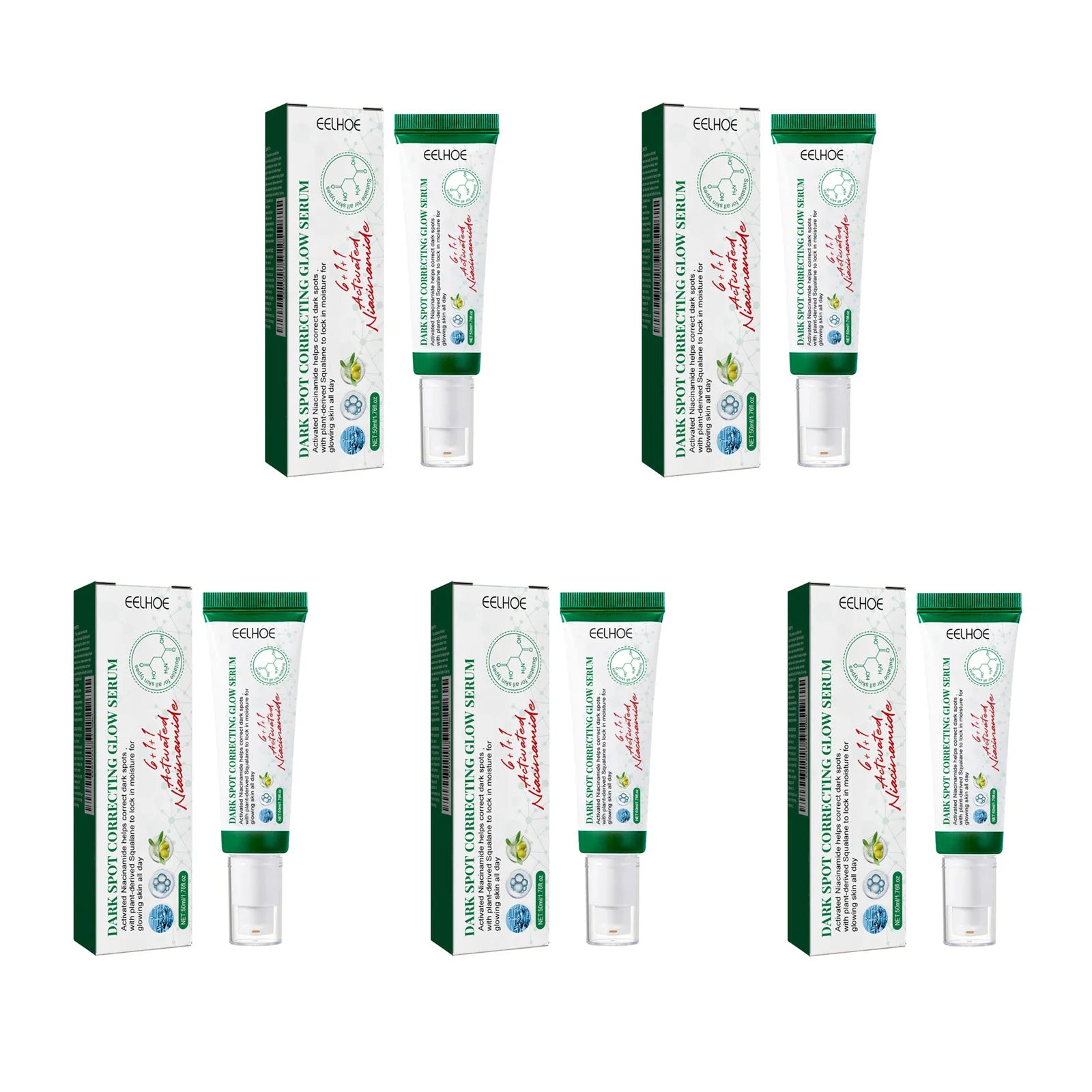 Nicotinamide Dark Spot Corrector Facial Serum Fade Melanin Acne Freckles Removal Brightening Improve Dull Face Care Essence Oasis Select 5Pcs