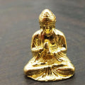 Exquisite Pure Copper Buddha Ornaments Trumpet Home Decoration Shakyamuni Brass Car Statues Bronze Buddha Figurines Gifts Oasis Select Gold