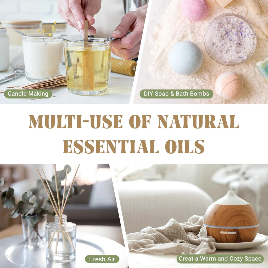 EUQEE Aromatherapy Essential Oils – Lavender, Eucalyptus & More
