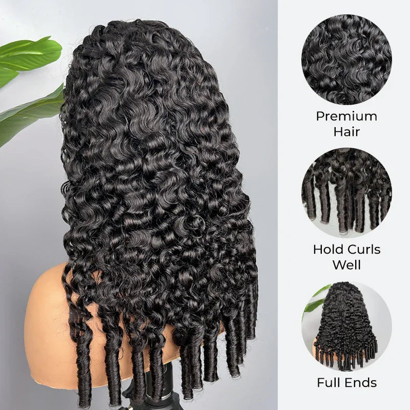 300 Density Burmese Curly Human Hair Wigs For Women 4C Afro Kinky Culry 3 IN 1 Half Wigs Human Hair Wigs 100% Human Hair On Sale Oasis Select